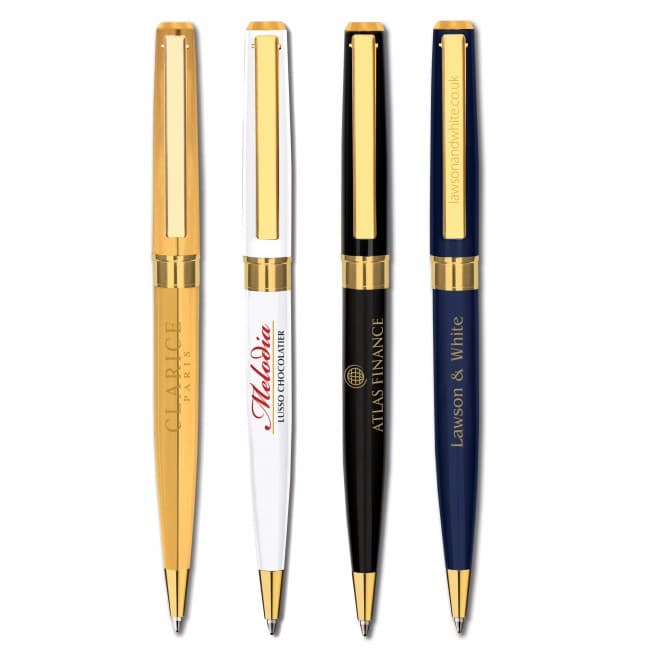 Custom Printed Santos Gold Ballpen by Inovo Design