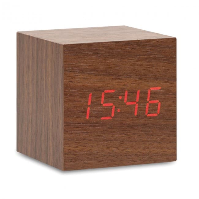 Custom Printed LED clock in MDF - Image 1