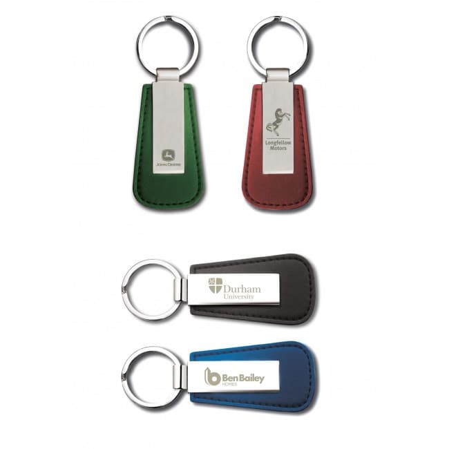 Custom Printed Premium Sapporo Highly Polished Leather Keyring