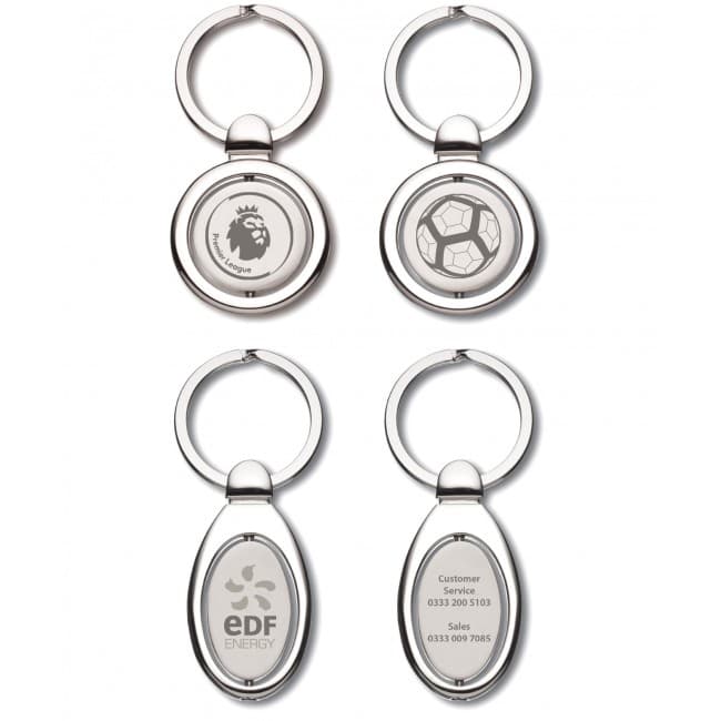 Custom Printed Round Spinning Keyring