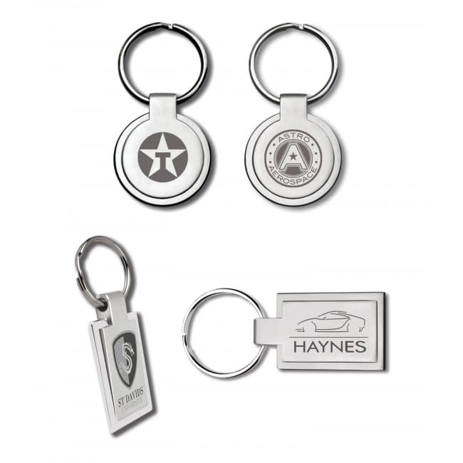 Custom Printed Round Classic Keyring