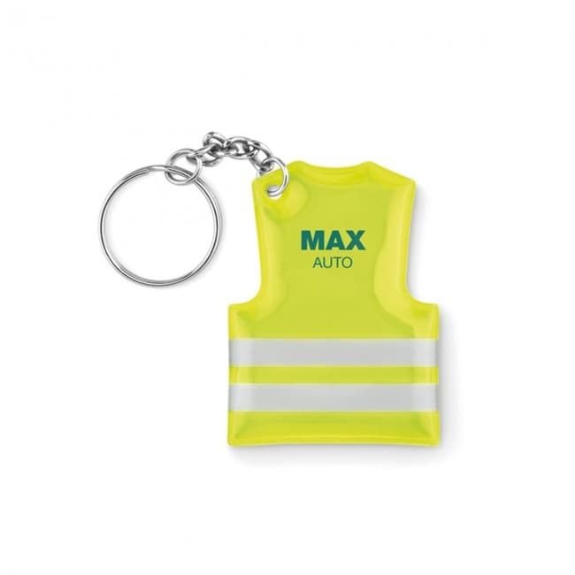 Branded Keyring With Reflecting Vest - Image 1