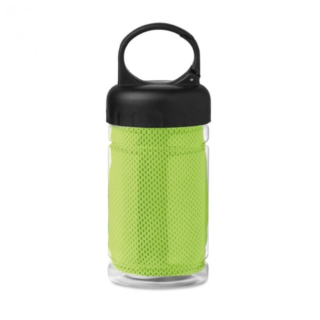 Custom Printed Cooling Towel In PET Bottle - Image 2