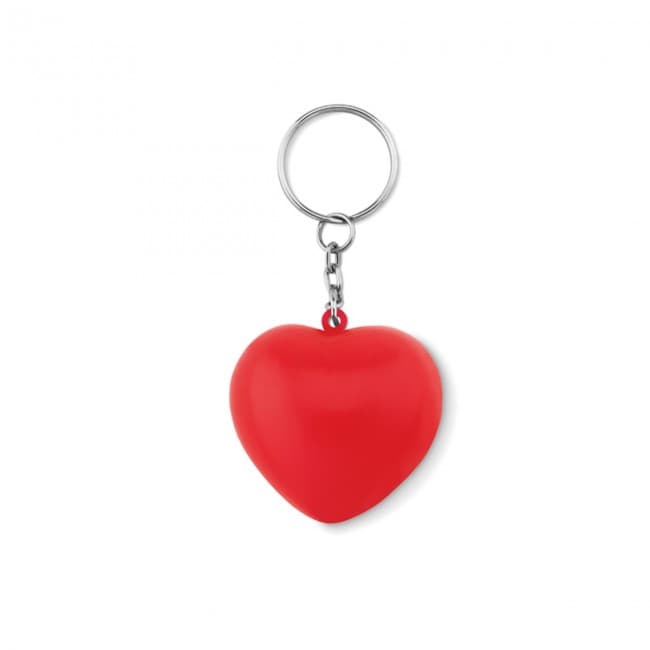 Branded Keyring With PU Heart - Image 3