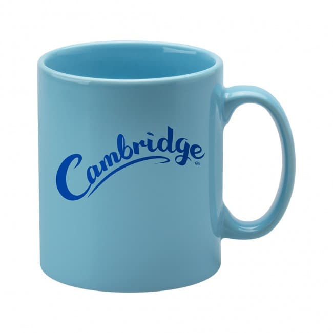 Custom Printed Cambridge Light Blue Mug