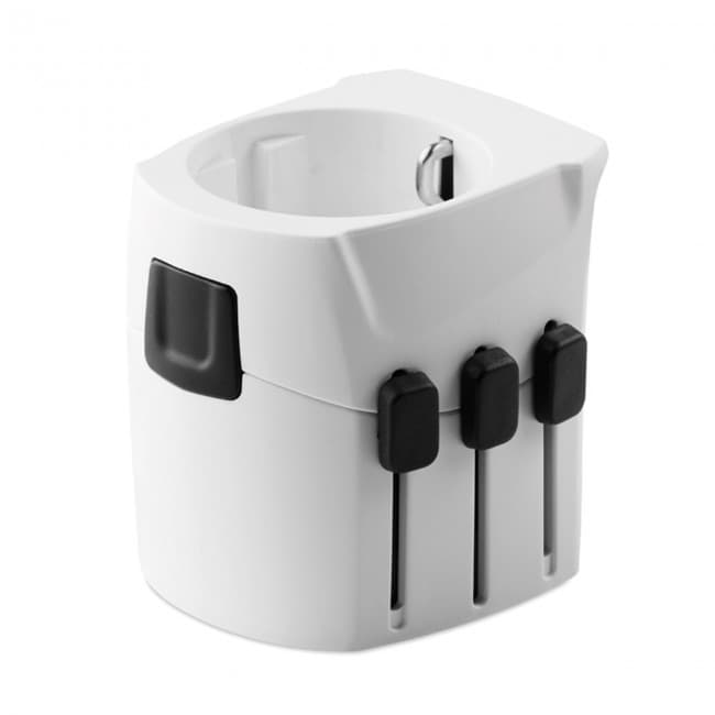 Custom Printed 3-pole travel plug for travellers from Europe (Schuko standard) - Image 8