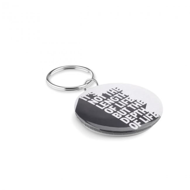 Custom Printed Small pin button key ring - Image 8