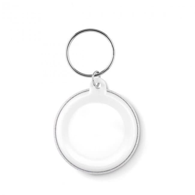 Custom Printed Small pin button key ring - Image 2