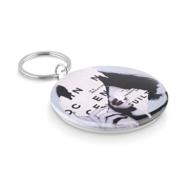 Custom Printed Pin button key ring - Image 6