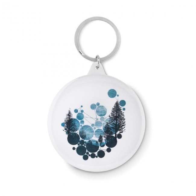 Custom Printed Pin button key ring - Image 3