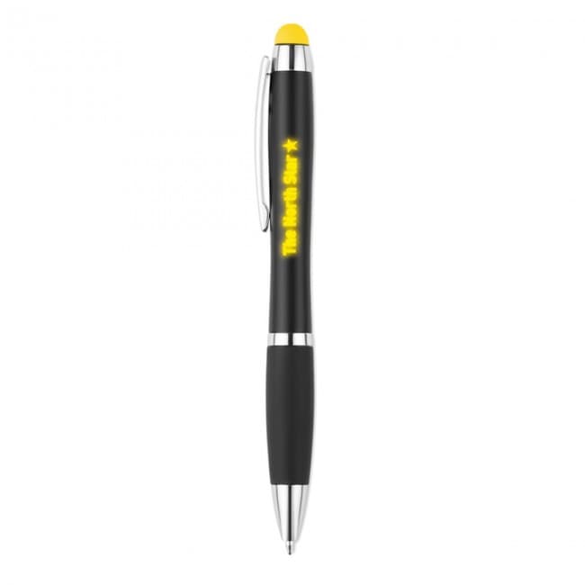 Custom Printed Twist ball pen with light - Image 1