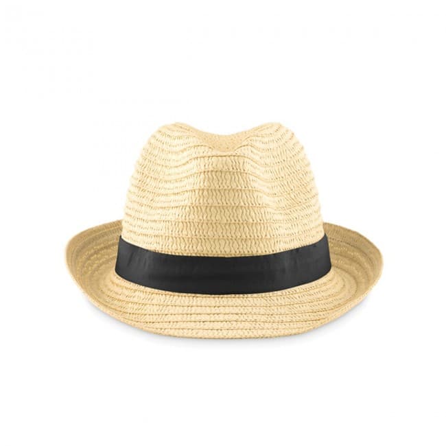 Branded Paper Straw Hat - Image 1