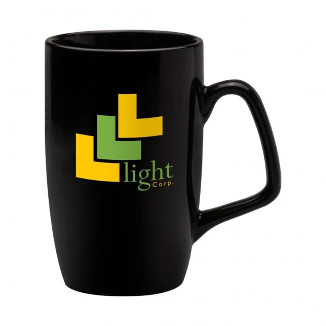 Custom Printed Corporate Black Mug