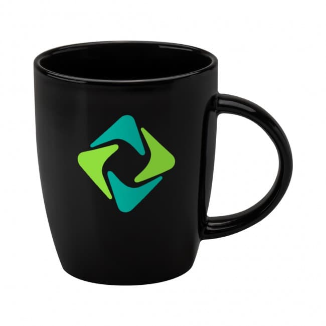 Custom Printed Darwin Black Mug