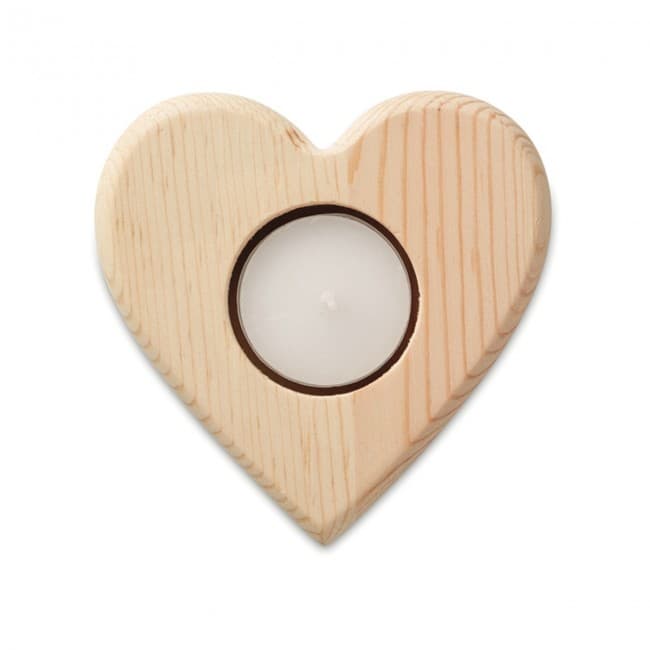 Custom Printed Heart shaped candle holder - Image 2