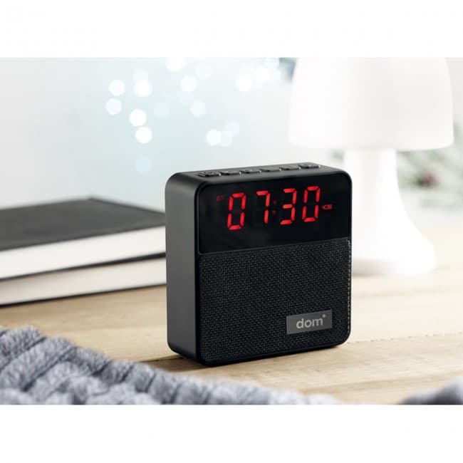 Custom Printed Fabric clock-alarm speaker - Image 10