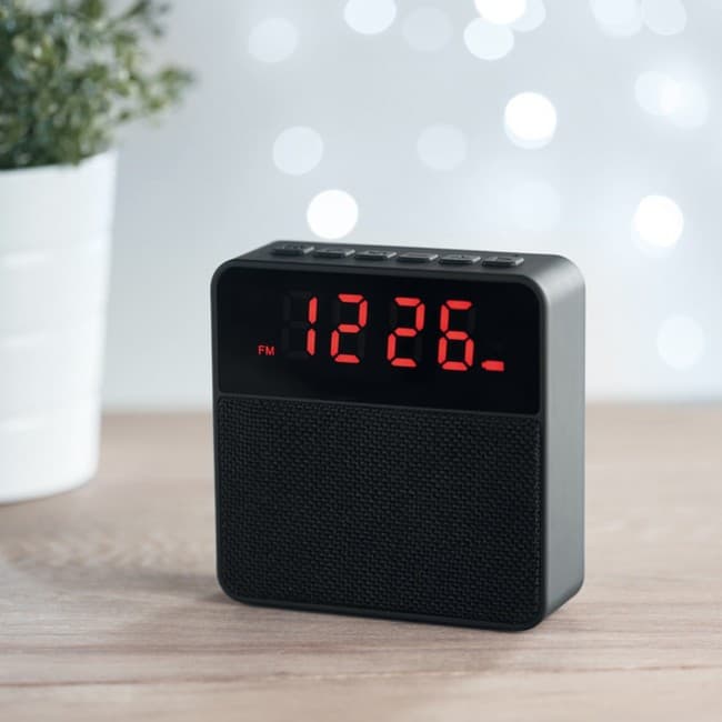 Custom Printed Fabric clock-alarm speaker - Image 9