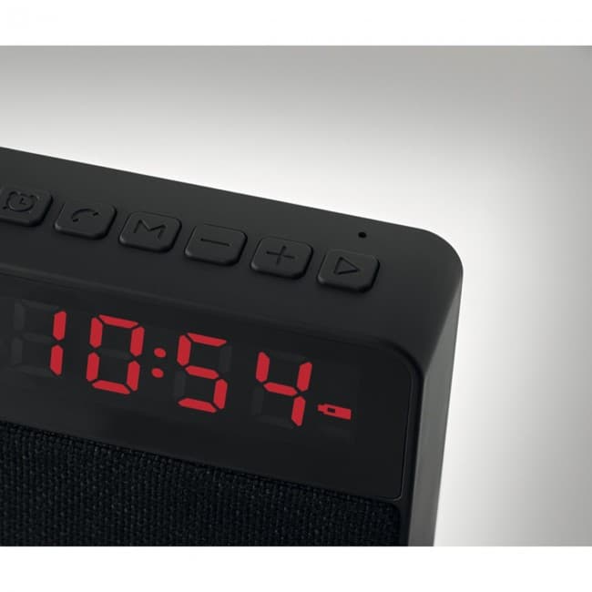 Custom Printed Fabric clock-alarm speaker - Image 5