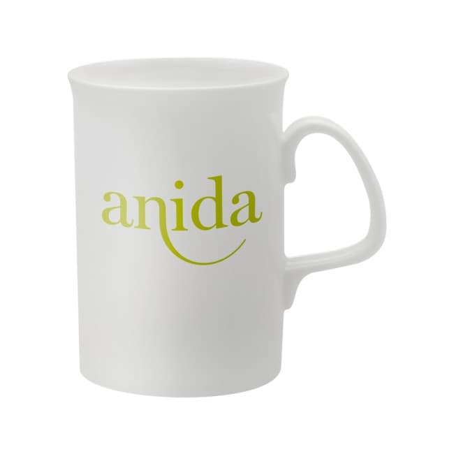 Custom Printed Opal White Bone China Mug