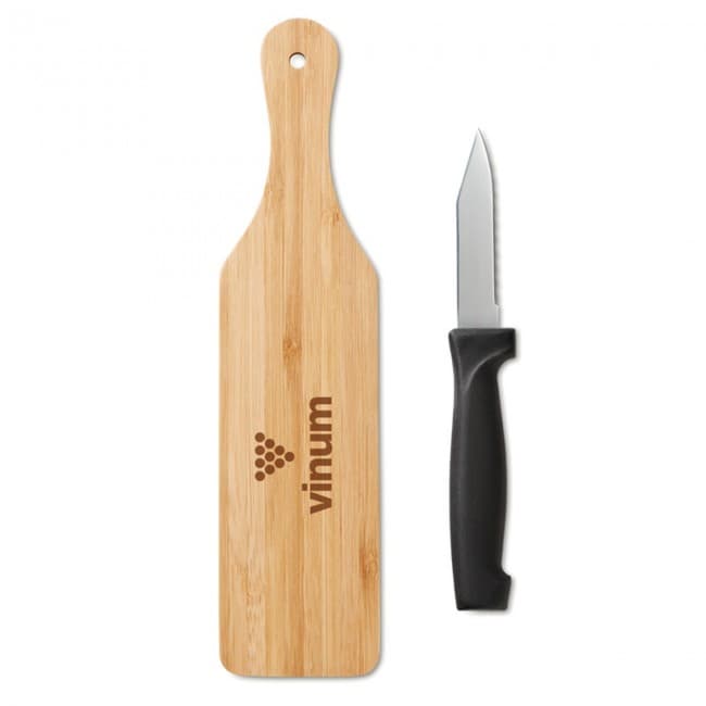 Custom Printed Bamboo knife set - Image 2