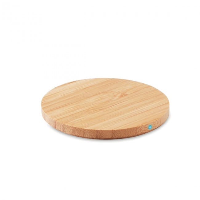 Custom Printed Wireless Charger Bamboo 5W - Image 1