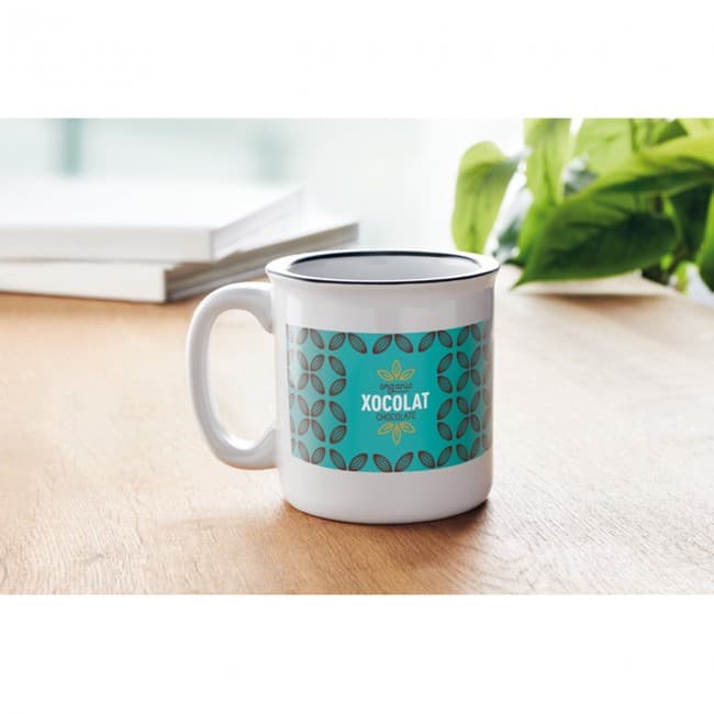 Custom Printed Sublimation ceramic mug 240ml - Image 1