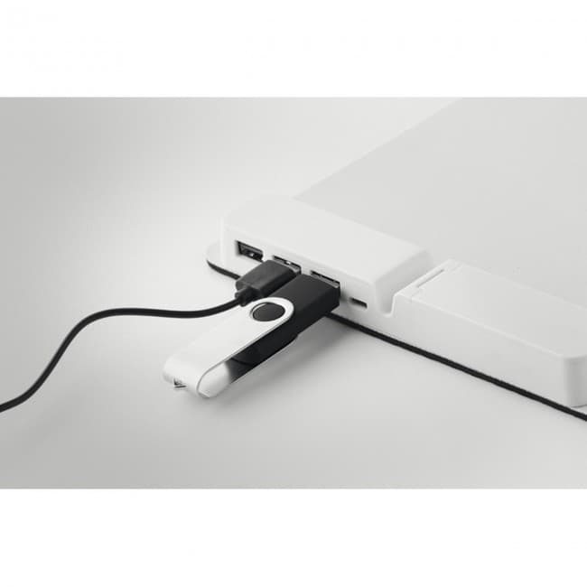 Custom Printed Mousepad with 3 port USB hub - Image 2