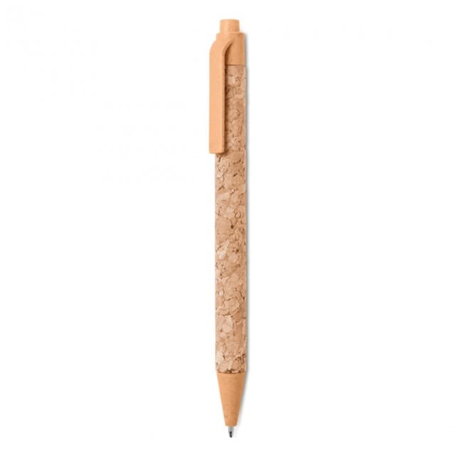 Custom Printed Cork/ Wheat Straw/ABS Ballpen - Image 3