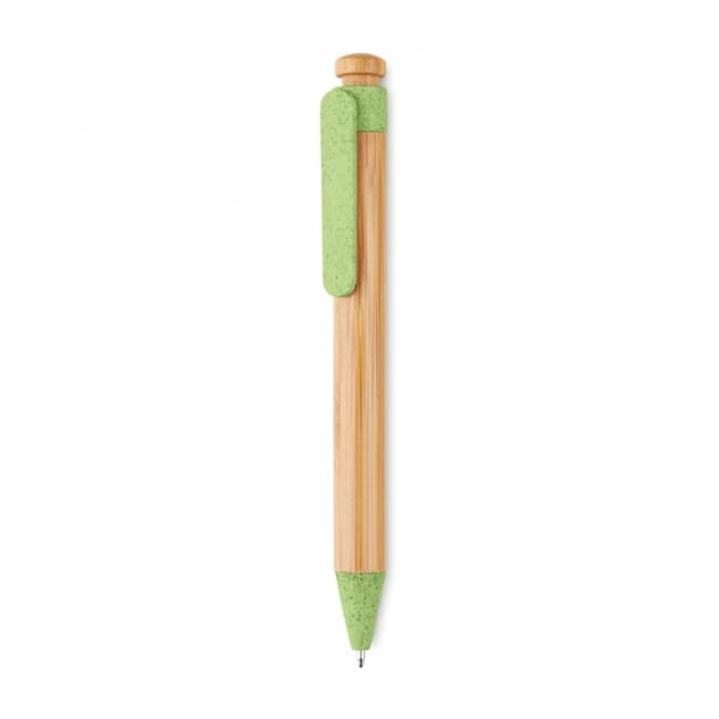 Custom Printed Bamboo/Wheat-Straw ABS Ballpen - Image 3