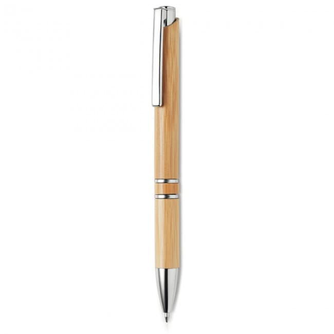 Custom Printed Bamboo Automatic Ballpen - Image 2