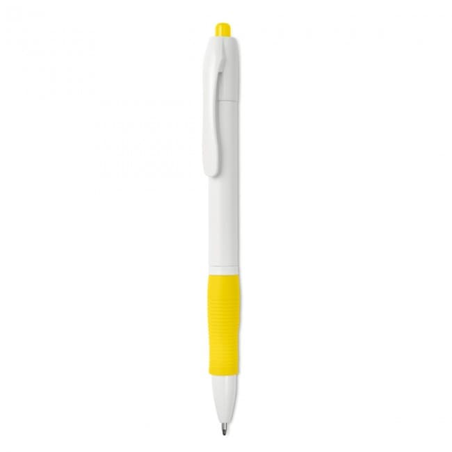 Custom Printed Ball pen with rubber grip - Image 1