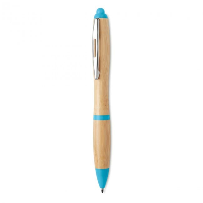 Custom Printed Ballpen In ABS & Bamboo - Image 1