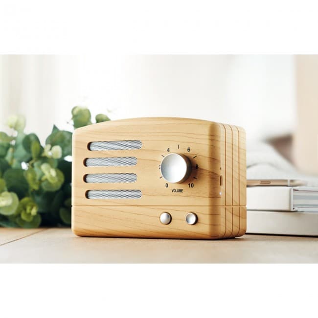 Custom Printed Wooden look Bluetooth Speaker - Image 2