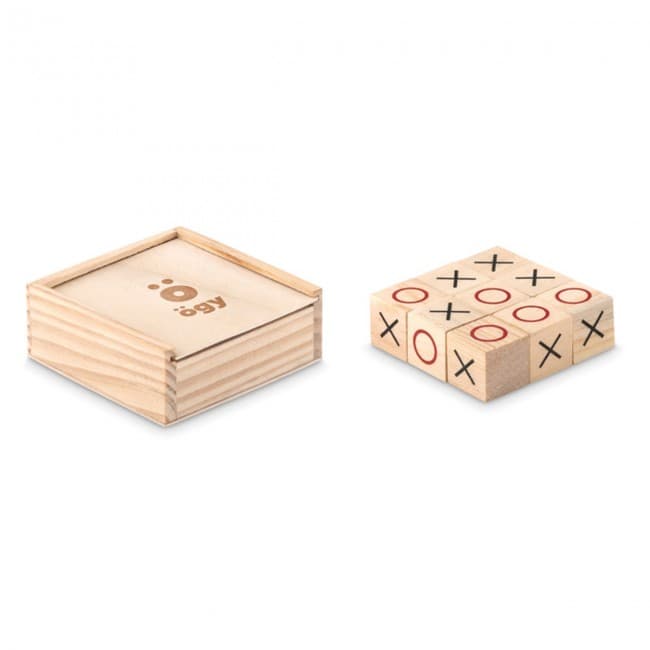 Custom Printed Wooden Tic Tac Toe - Image 2