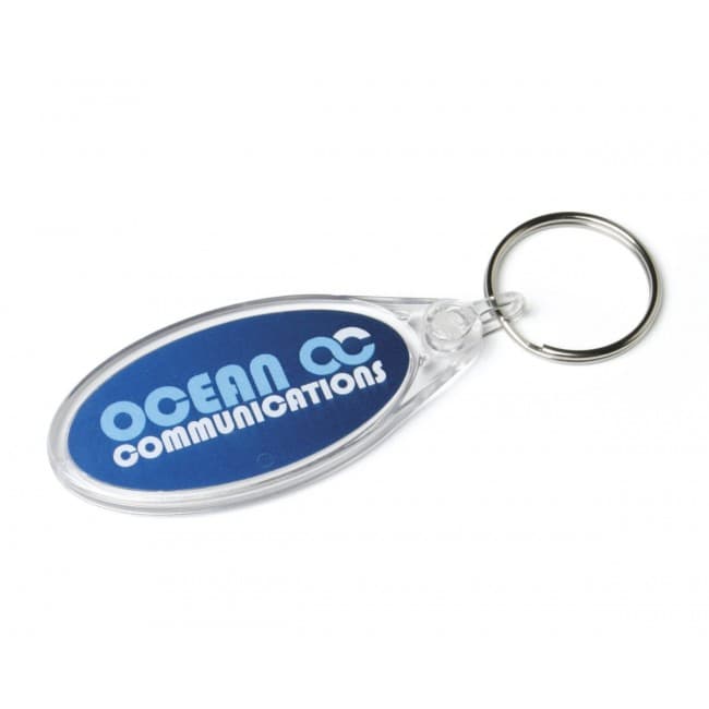 Custom Printed Acrylic Xtra Keyfob 50x82mm