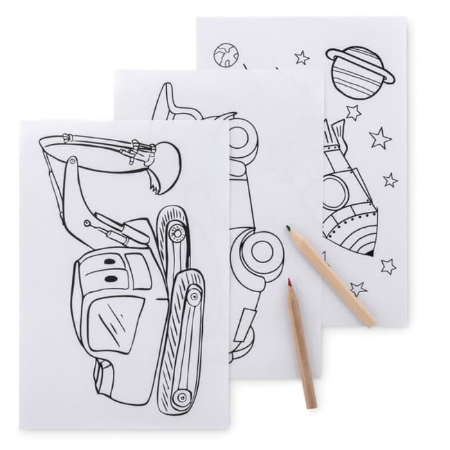 Custom Printed Colouring Set With 6 Pencils - Image 2