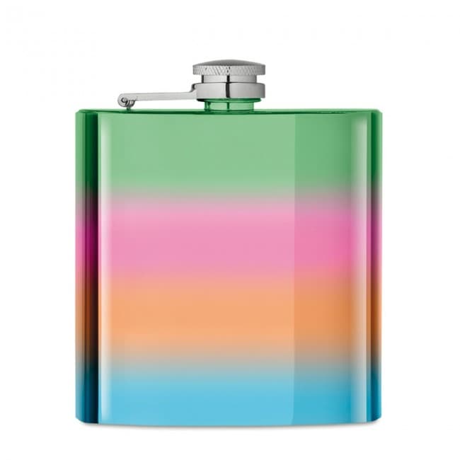 Custom Printed Slim hip flask 175ml - Image 9