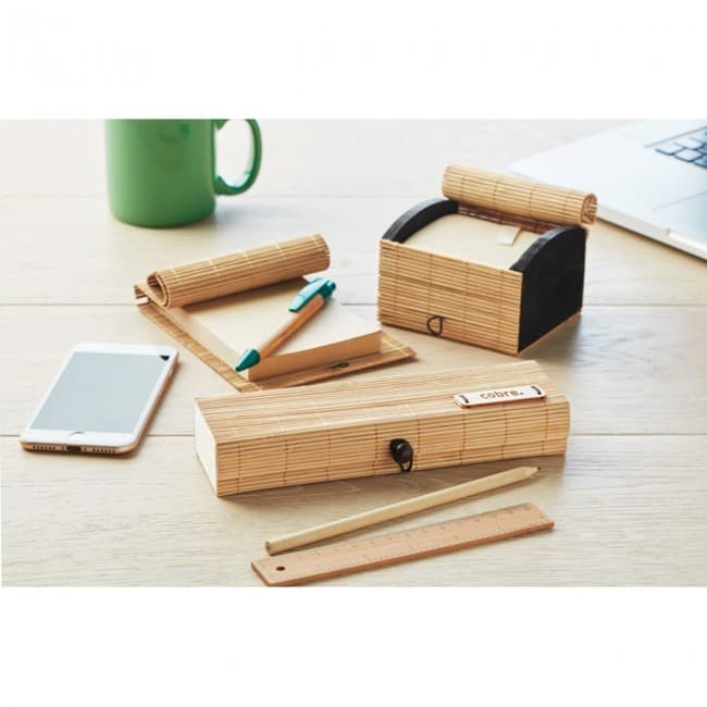 Custom Printed Bamboo stationary set - Image 4