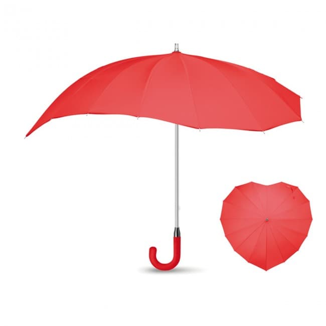 Custom Printed 25¨ heart shape umbrella - Image 1