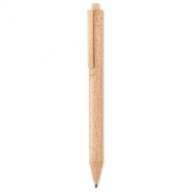 Custom Printed Wheat Straw/ABS Push Type Pen - Image 10