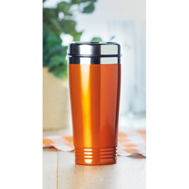 Custom Printed Double Wall Travel Cup 400ml - Image 5