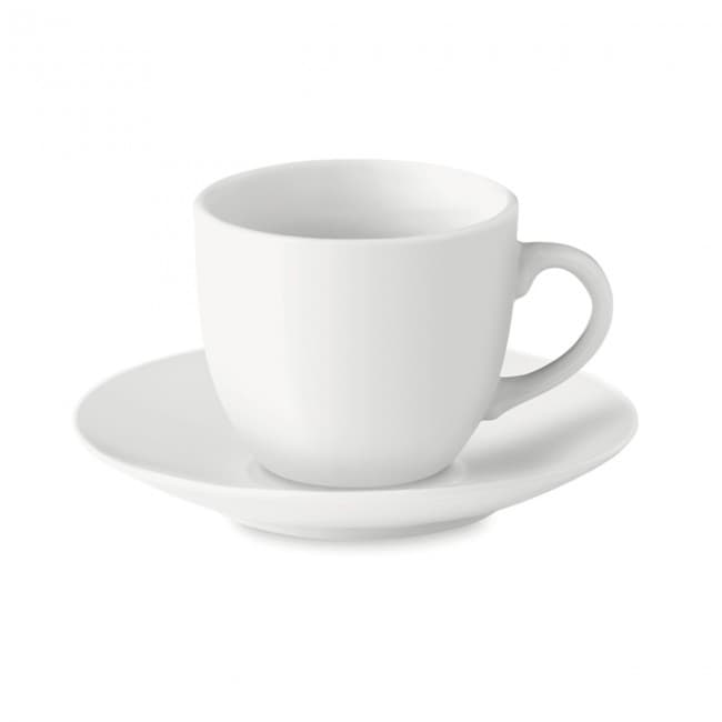 Branded Espresso Cup & Saucer 80ml - Image 2