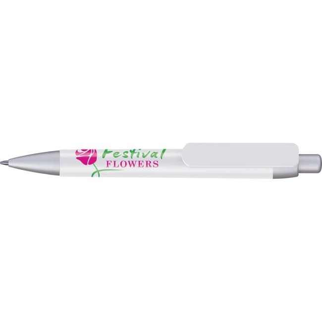 Custom Printed Abacus Ballpen (Line Colour Print) with Logo Clip 3 (FCP or LCP)