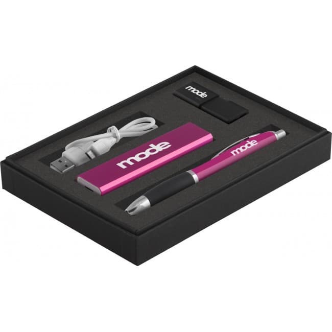 Custom Printed Boxed Gift Set 2 (USB Included) (Spot Colour Print)