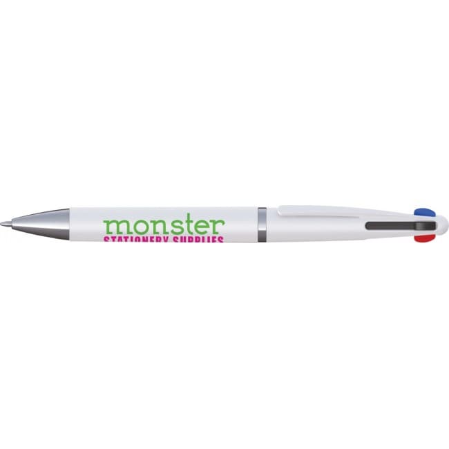 Custom Printed Quad Ballpen - New Mould (Screen printed)