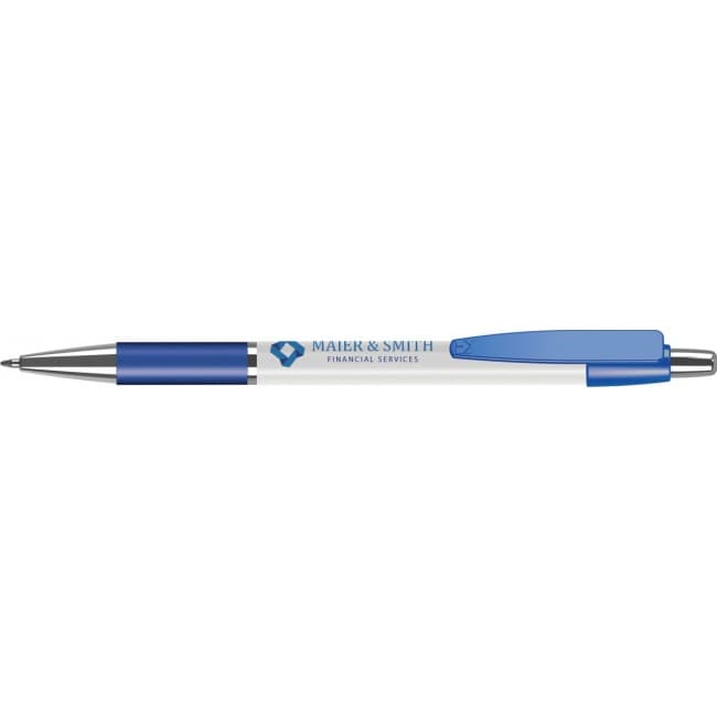 Custom Printed System 011 Ballpen (Full Colour Wrap) with Logo Clip