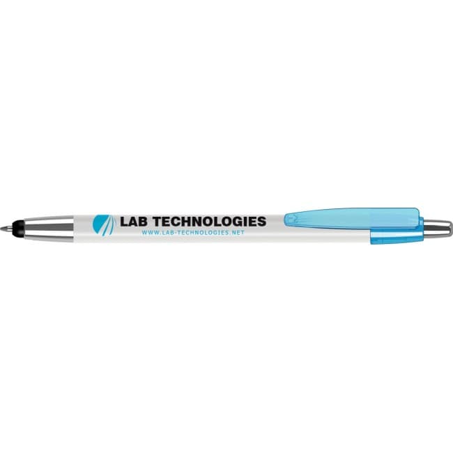 Custom Printed System 080 Ballpen (Line Colour Print) with Logo Clip