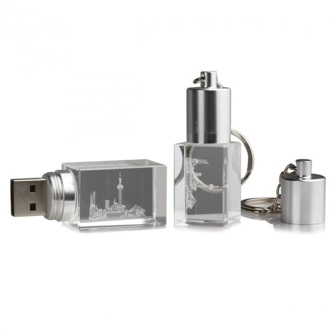 Custom Printed Crystal USB FlashDrive