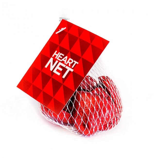 Custom Printed Heart Net