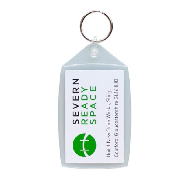 Custom Printed Large Rectangular Keyring